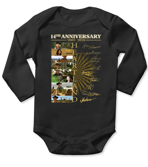 14th anniversary 2007 2021 Heartland signatures Long Sleeve Baby One-Piece