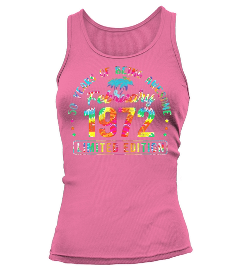 Happy 50th Birthday Vintage February 1972 Gifts 50 Tank top Woman