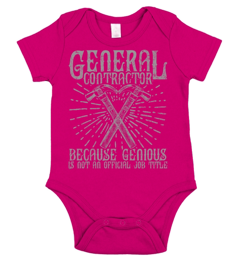 general contractor distressed Short Sleeve Baby One-Piece