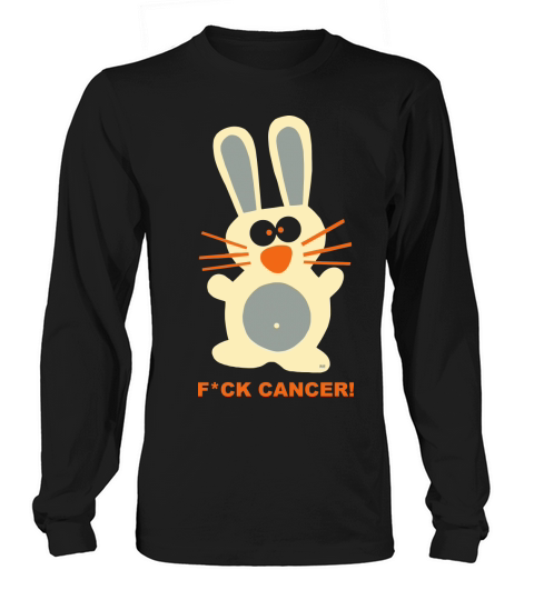 Fuck Cancer Chemo Gift T-Shirt Chemotherapy Bunny Women's Long Sleeve