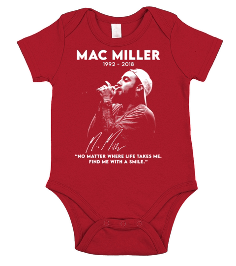 mac miller Short Sleeve Baby One-Piece