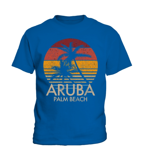 Palm Beach Aruba Spring Break Palms A Kids T-Shirt