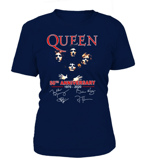 Queen 50th anniversary 1970 2020 signature T-Shirt Woman