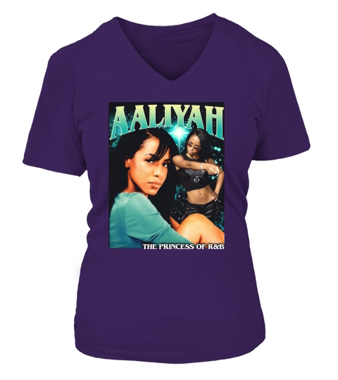Aaliyah The Princess V-neck T-Shirt Woman