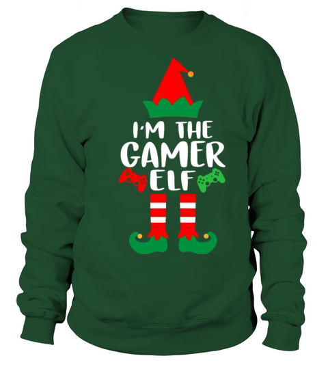 Im The Gamer Elf Matching Family Group Christmas Women's Sweatshirt