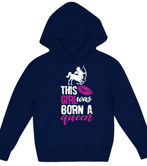 This Girl was Born A Queen Kids Hoodie