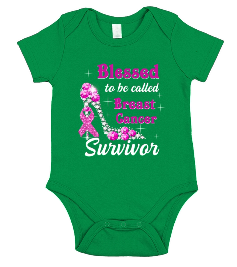 Black Girl Breast Cancer Survivor Me High Heels Short Sleeve Baby One-Piece