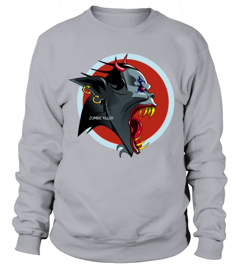 Zombie Halloween Vampir Undead Horror Killer Devil Men's Sweatshirt