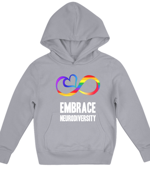 Embrace Neurodiversity &#038; Autism Awareness shirt Kids Hoodie