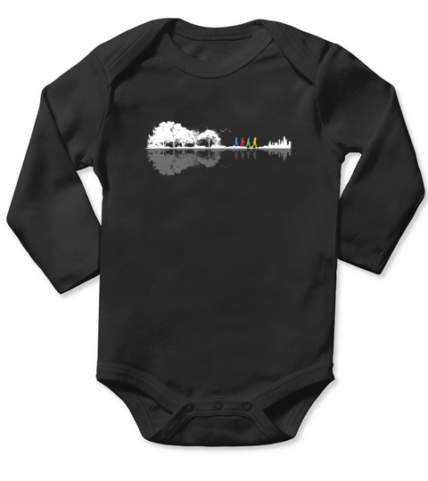 The Beatles - Guitar Long Sleeve Baby One-Piece