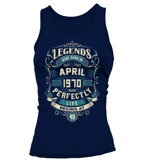 Retro Vintage April 1970 birthday Women's Tank Top