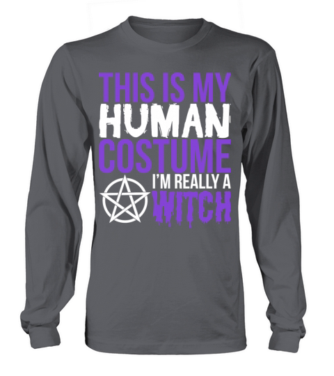 Witch Halloween Gift - This Is My Human Costume Men's Long Sleeve