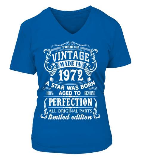 Vintage 1972 Women's V-Neck T-shirt