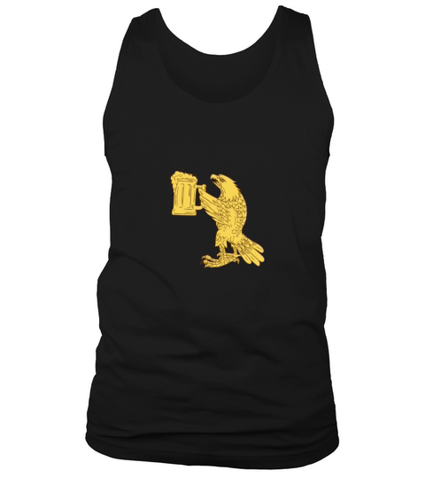 American Bald Eagle Beer Stein Drawing Men's Tank Top