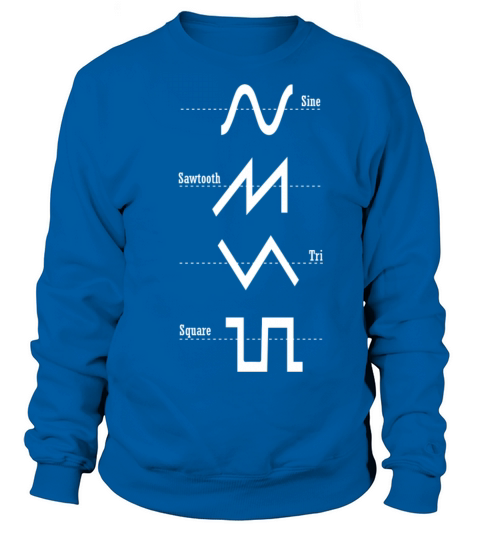 Synthesizer Analog - Synth Waveform Nerd T-Shirt Women's Sweatshirt