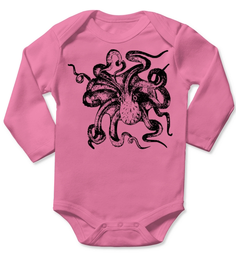 octopus Long Sleeve Baby One-Piece