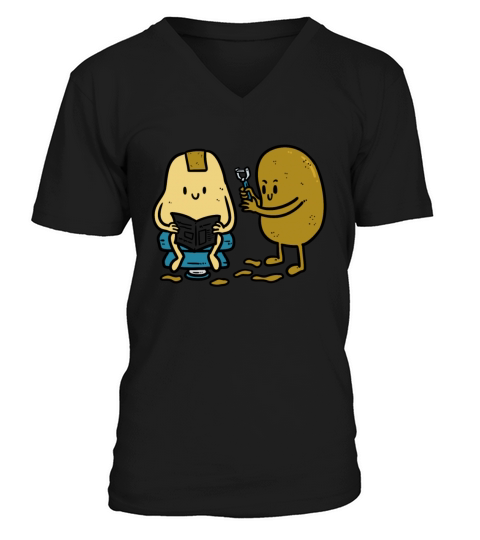 Potato Barbers Corner Men's V-Neck T-shirt
