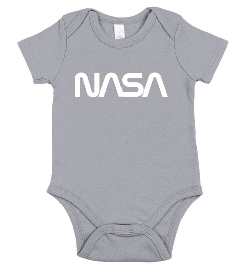 Nasa Worm Logo Short Sleeve Baby One-Piece