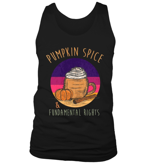 Vintage Pumpkin Spice And Fundamental Rights Men's Tank Top
