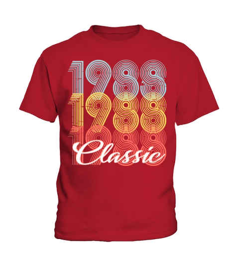 Classic Vintage 33th birthday Shirt Born In 1988 Kids T-Shirt