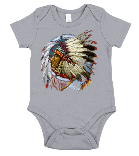 Native American Indian Chief Short Sleeve Baby One-Piece