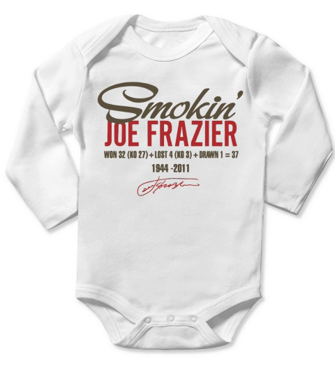 Smokin Joe Frazier Heavyweight Champion Boxing Long Sleeve Baby One-Piece
