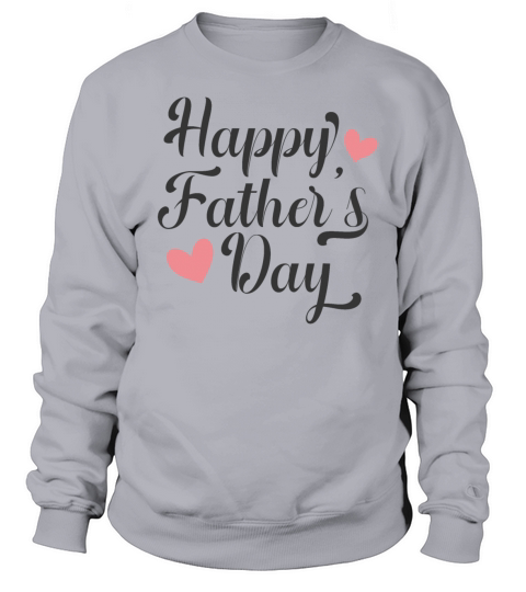 Simple and Elegant Happy Fathers Day Calligraphy Men's Sweatshirt