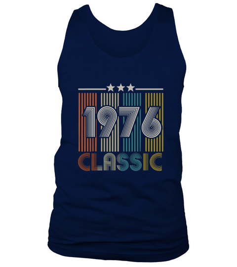 43nd Birthday Gift Classic Vintage 1976 Men Women Tank Top Unisex