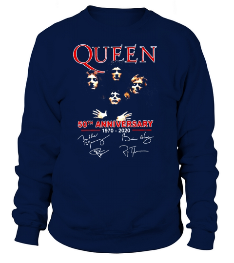 Queen 50th anniversary 1970 2020 signature Sweatshirt Unisex