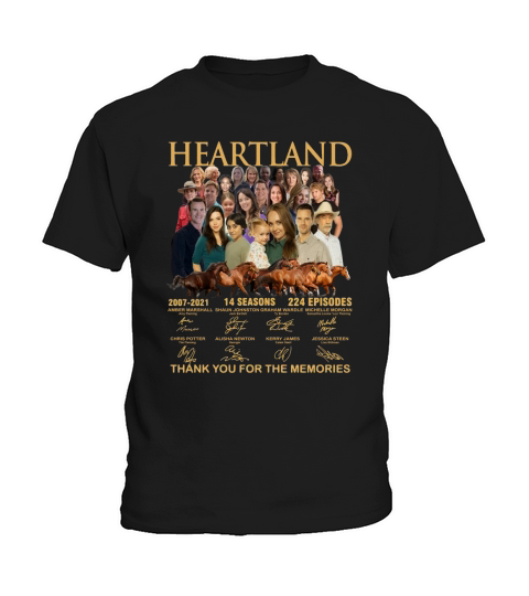 Heartland thank you for the memories signatures Kids T-Shirt