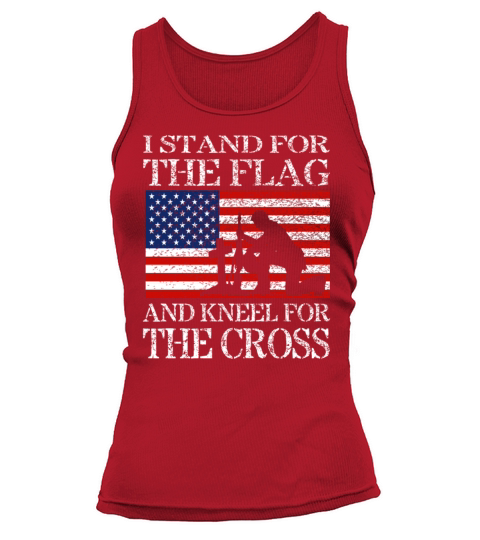 I Stand For The Flag And Kneel For The Cross Shirt Women's Tank Top
