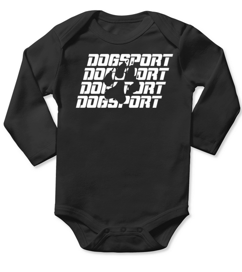 Dogsport Paw White Long Sleeve Baby One-Piece