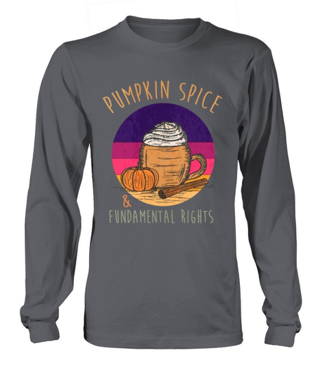 Vintage Pumpkin Spice And Fundamental Rights Women's Long Sleeve
