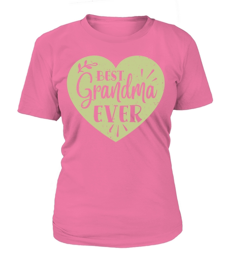 Best Grandma Ever Grandmother Heart Retro Vintage Women's T-Shirt