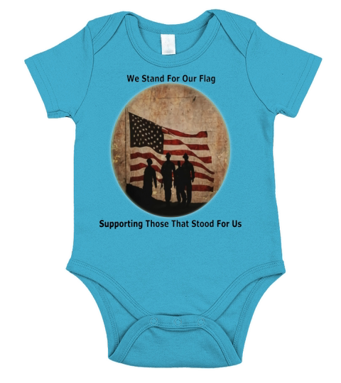 Stand for The Flag Short Sleeve Baby One-Piece