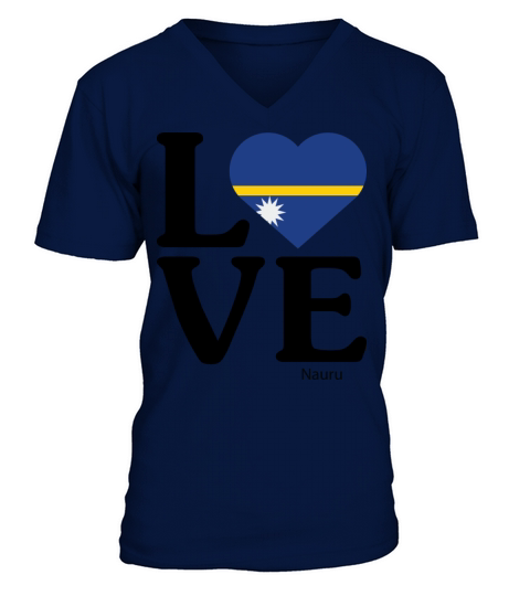 Love Nauru Men's V-Neck T-shirt