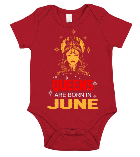 Queens are Born in June Short Sleeve Baby One-Piece