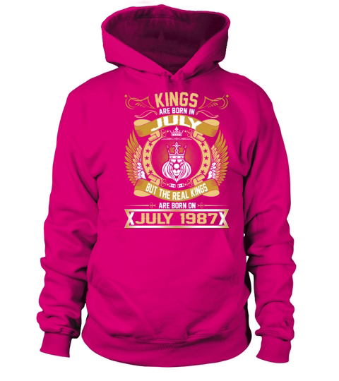 The Real Kings Are Born On July 1987 Women's Hoodie