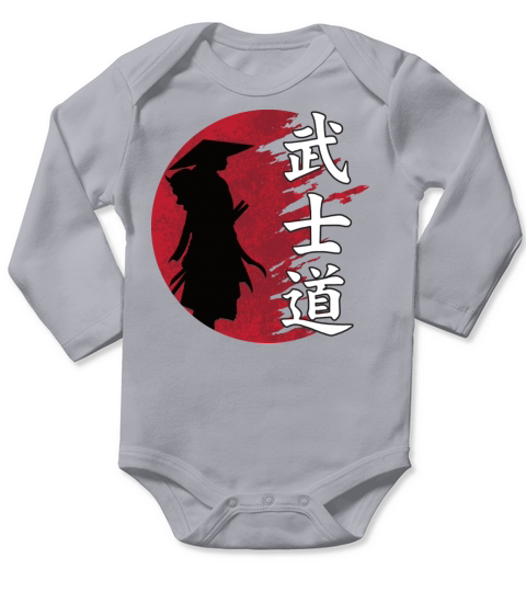 Japan Bushido Samurai Long Sleeve Baby One-Piece