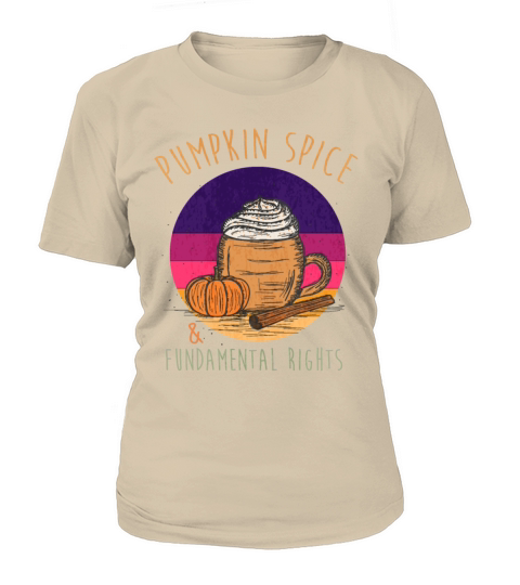 Vintage Pumpkin Spice And Fundamental Rights Women's T-Shirt