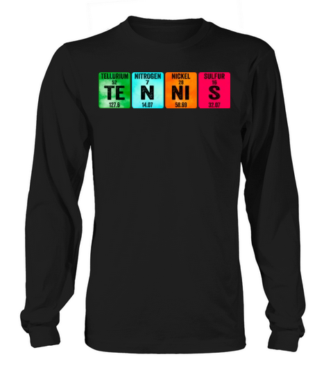 Tennis Periodic Table Women's Long Sleeve