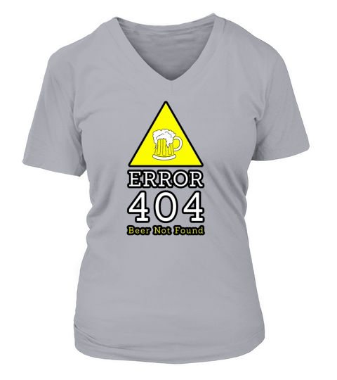 Funny BEER Women's V-Neck T-shirt