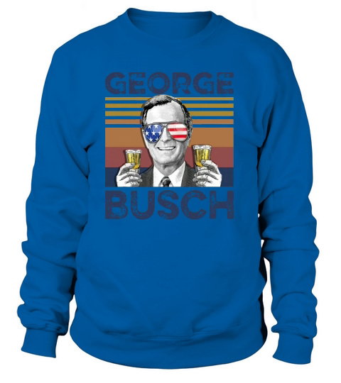 Vintage George W. Bush Busch 4th Of July Independence Day shirth Women's Sweatshirt