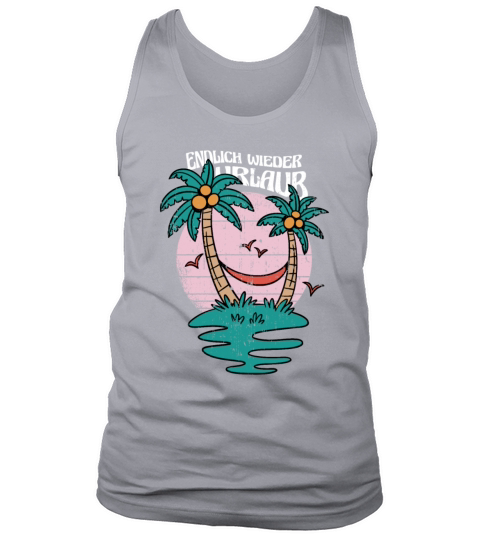 Beach Sunset German Quote Tank Top Unisex