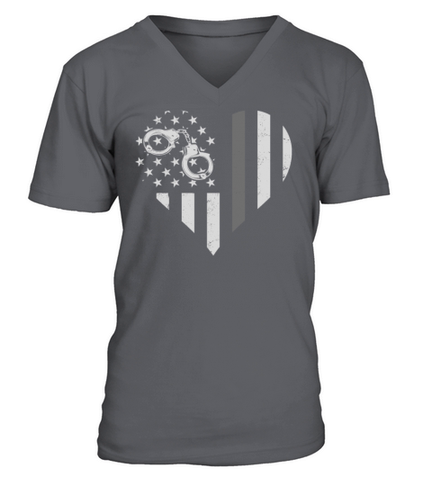 Correctional Officer Patriotic Men's V-Neck T-shirt