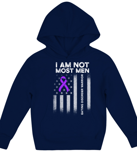 Eating Disorder Survivor Most Men Awareness Kids Hoodie