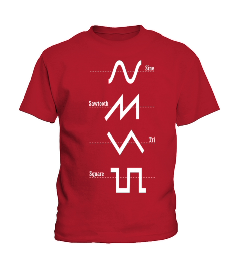 Synthesizer Analog - Synth Waveform Nerd T-Shirt Kids T-Shirt