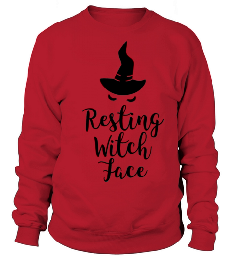 Resting Witch Face Spooky Halloween Gift Idea Women's Sweatshirt