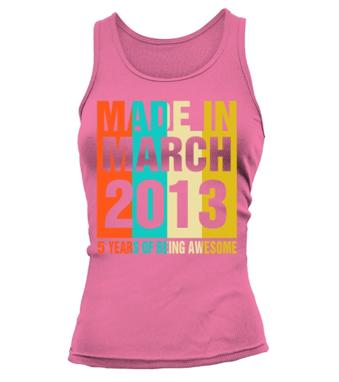 Retro March 2013 5 Years Of Being Awesome Women's Tank Top