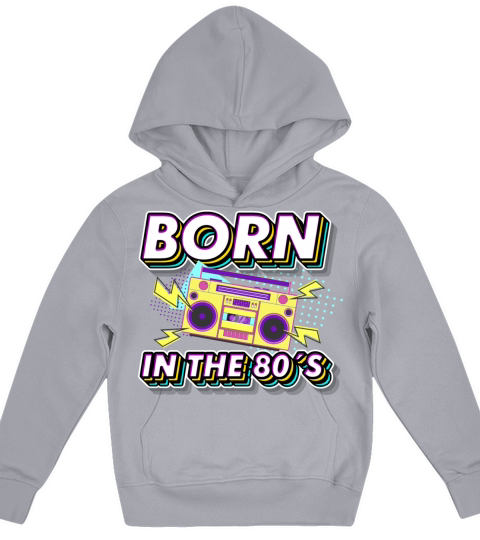 Born in the 80s Retro Gift idea for 40th birthday Kids Hoodie